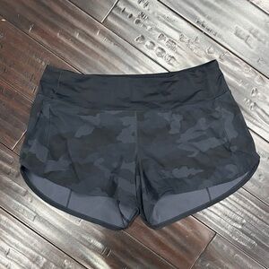 Lululemon Athletica Dark Camo Athletic Shorts